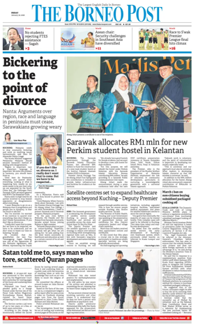 Cover of The Borneo Post (Sarawak)