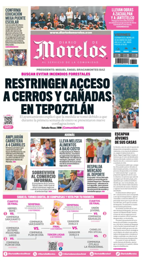 Cover of Diario de Morelos