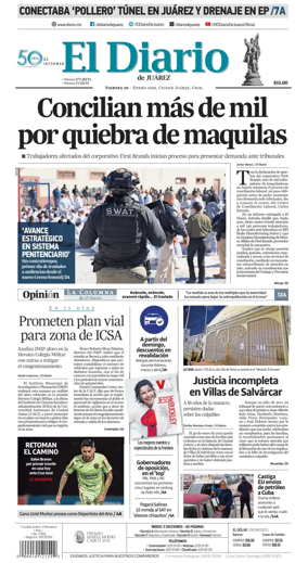 Cover of El Diario de Juarez