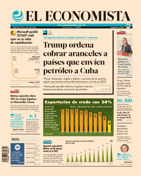 Cover of El Economista (Mexico)
