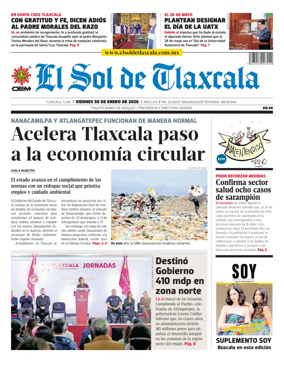 Cover of El Sol de Tlaxcala