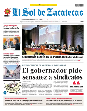 Cover of El Sol de Zacatecas