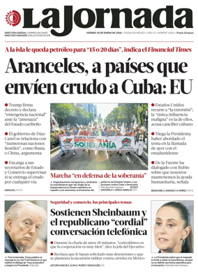 Cover of La Jornada