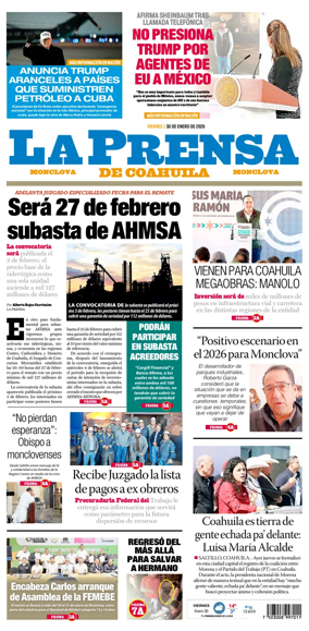 Cover of La Prensa de Coahuila