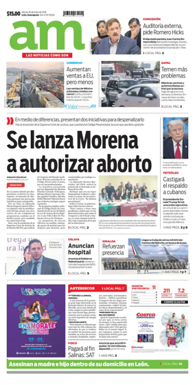 Cover of Periodico AM (Leon)