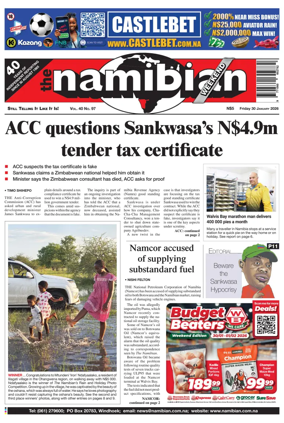 Cover of The Namibian