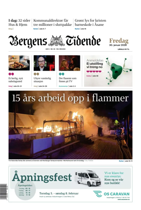 Cover of Bergens Tidende