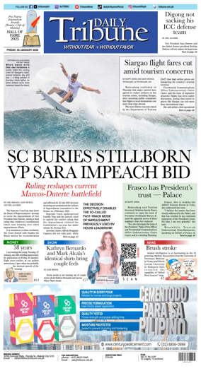 Cover of Daily Tribune (Philippines)