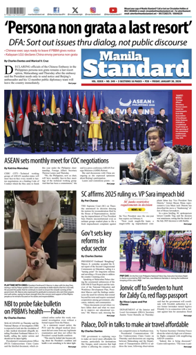 Cover of Manila Standard