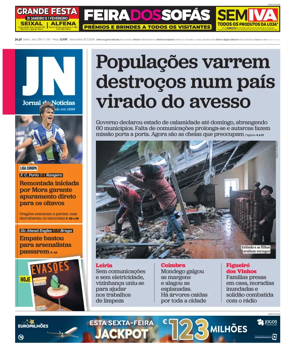 Cover of Jornal de Noticias