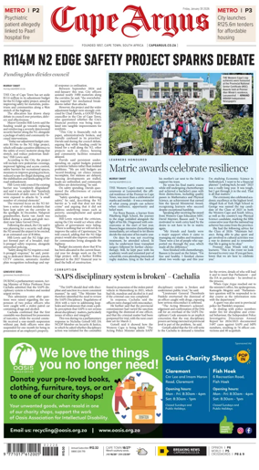 Cover of Cape Argus (PM Edition)