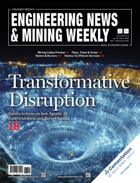 Cover of Engineering News and Mining Weekly