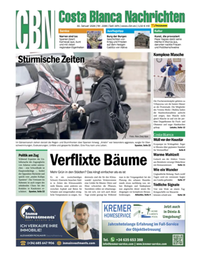 Cover of Costa Blanca Nachrichten