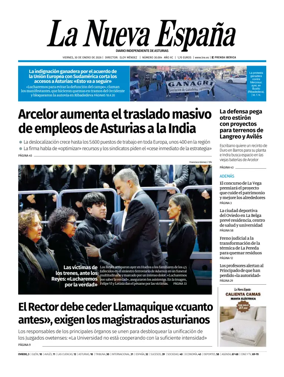 Cover of La Nueva Espana (Oviedo)