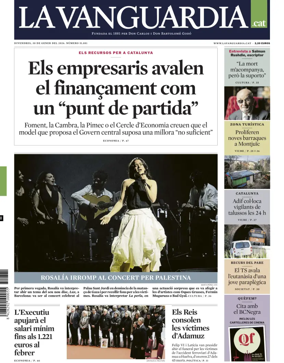 Cover of La Vanguardia (Catalonia - 1st edition)