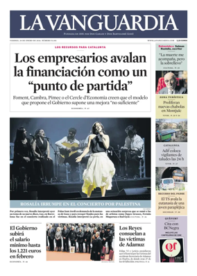 Cover of La Vanguardia