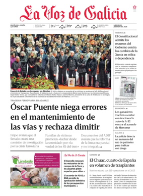 Cover of La Voz de Galicia (A Coruna)