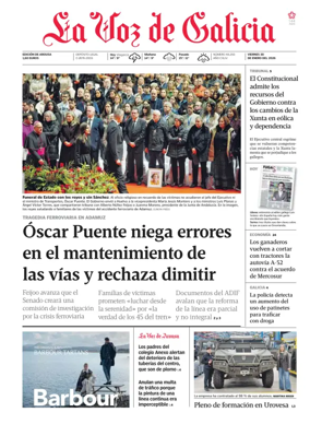 Cover of La Voz de Galicia (Arousa)