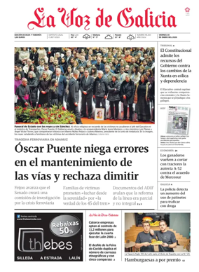 Cover of La Voz de Galicia (Deza)