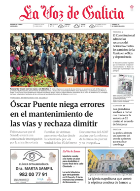 Cover of La Voz de Galicia (Monforte)