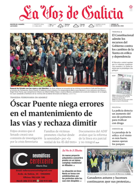 Cover of La Voz de Galicia (Viveiro)