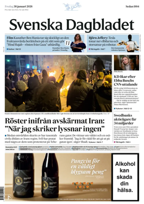 Cover of Svenska Dagbladet
