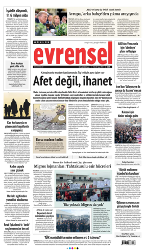 Cover of Evrensel Gazetesi