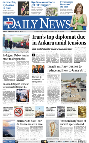 Cover of Hurriyet Daily News & Economic Review