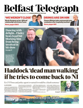 Cover of Belfast Telegraph