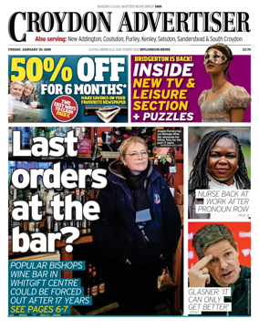 Cover of Croydon Advertiser