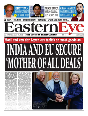 Cover of Eastern Eye (UK)