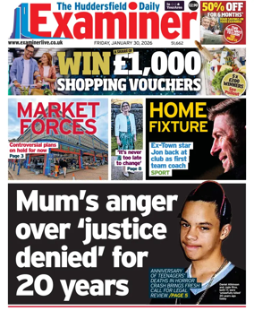 Cover of Huddersfield Daily Examiner