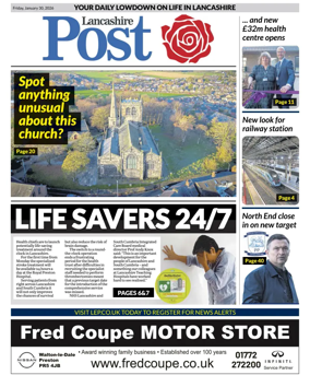 Cover of Lancashire Evening Post