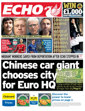 Cover of Liverpool Echo