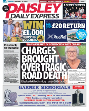 Cover of Paisley Daily Express