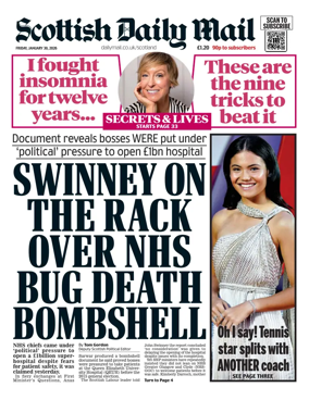 Cover of Scottish Daily Mail