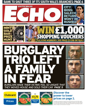 Cover of South Wales Echo