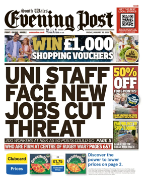 Cover of South Wales Evening Post