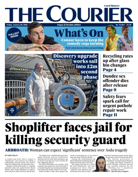 Cover of The Courier & Advertiser (Angus and Dundee)