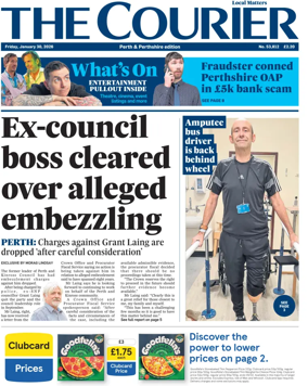 Cover of The Courier & Advertiser (Perth and Perthshire Edition)