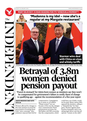 Cover of The Independent