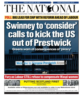 Cover of The National (Scotland)