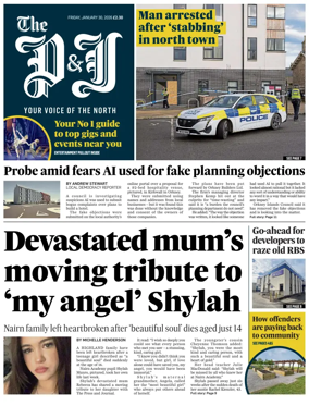 Cover of The Press and Journal (Inverness Highlands and Islands)