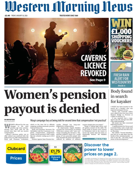 Cover of Western Morning News