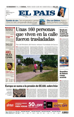 Cover of El Pais (Uruguay)