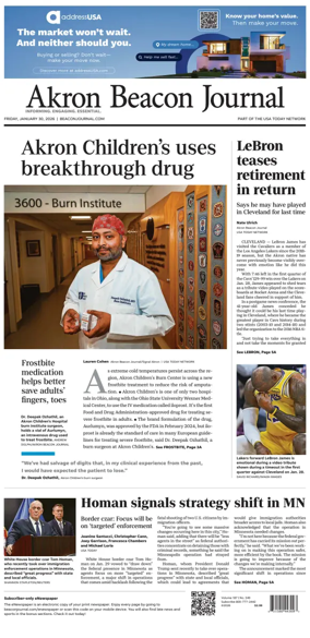 Cover of Akron Beacon Journal