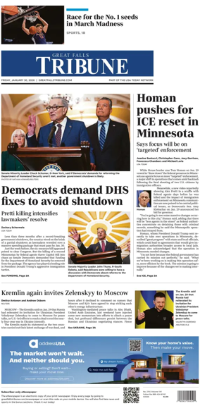Cover of Great Falls Tribune