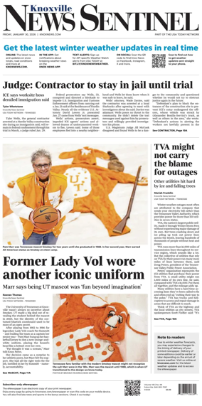 Cover of Knoxville News Sentinel