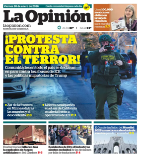 Cover of La Opinion