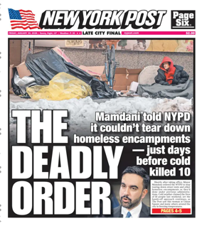 Cover of New York Post
